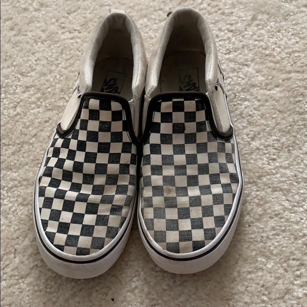 Black and white checkered vans